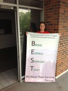 BEST Founder and CVO, Penny Condoll outside Our BEST Space in University Place, WA