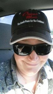 Gloria Kraegel models her new lid! 