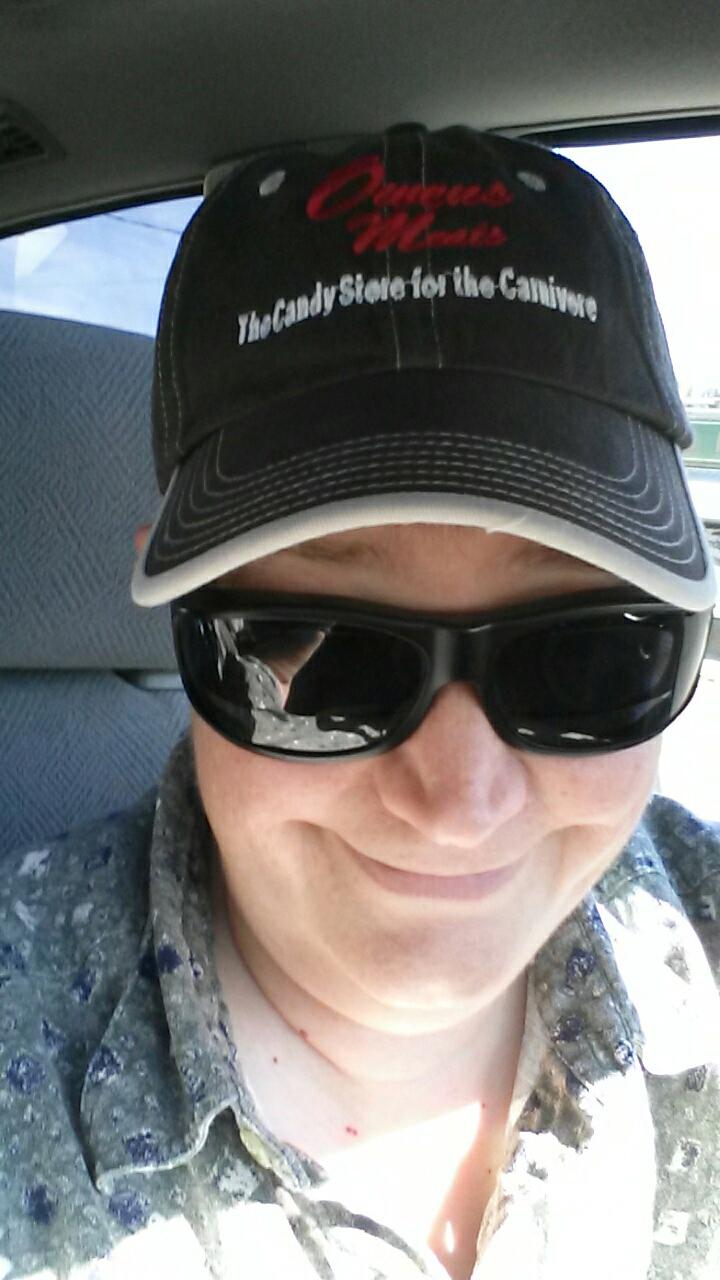 Gloria Kraegel models her new lid!