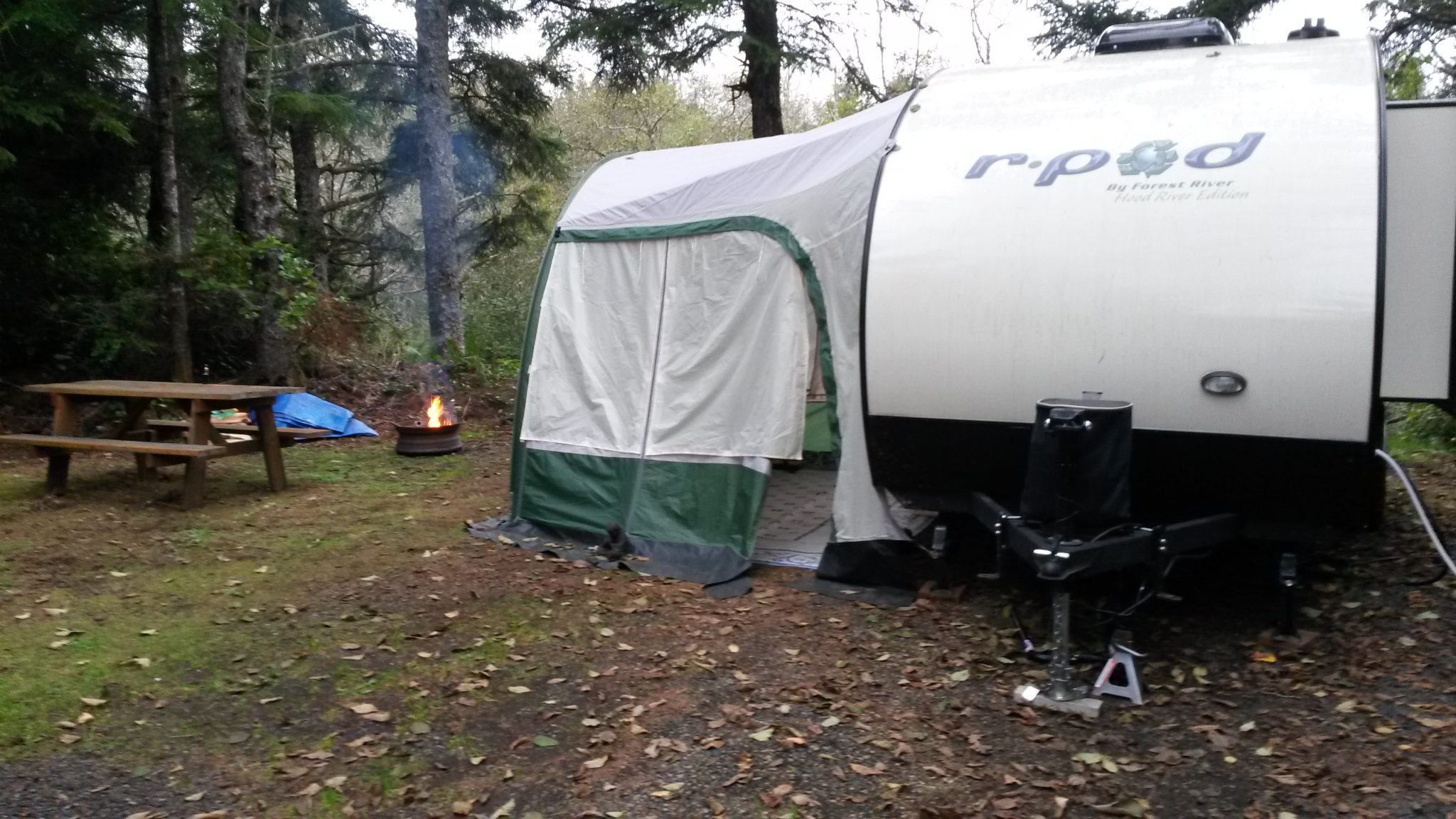 Pod set up and settled in.