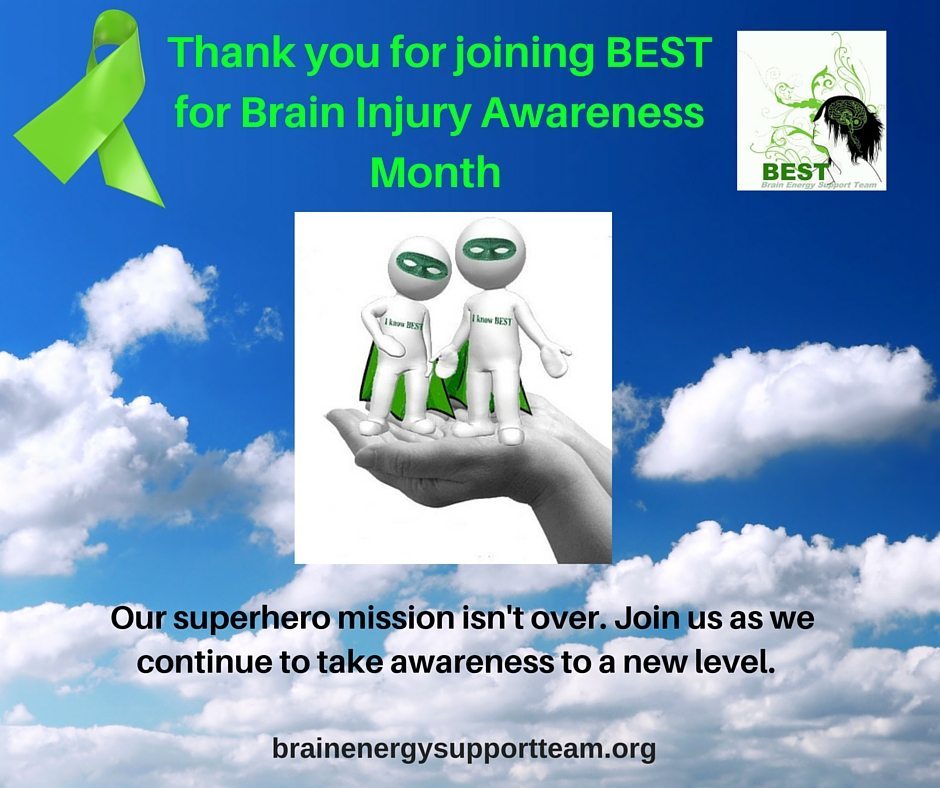 While March is Brain Injury Awareness Month...