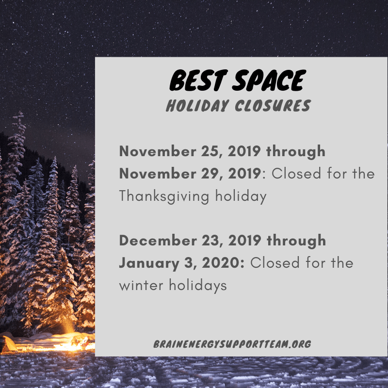 BEST Holiday Hours Update Fall and Winter 2019